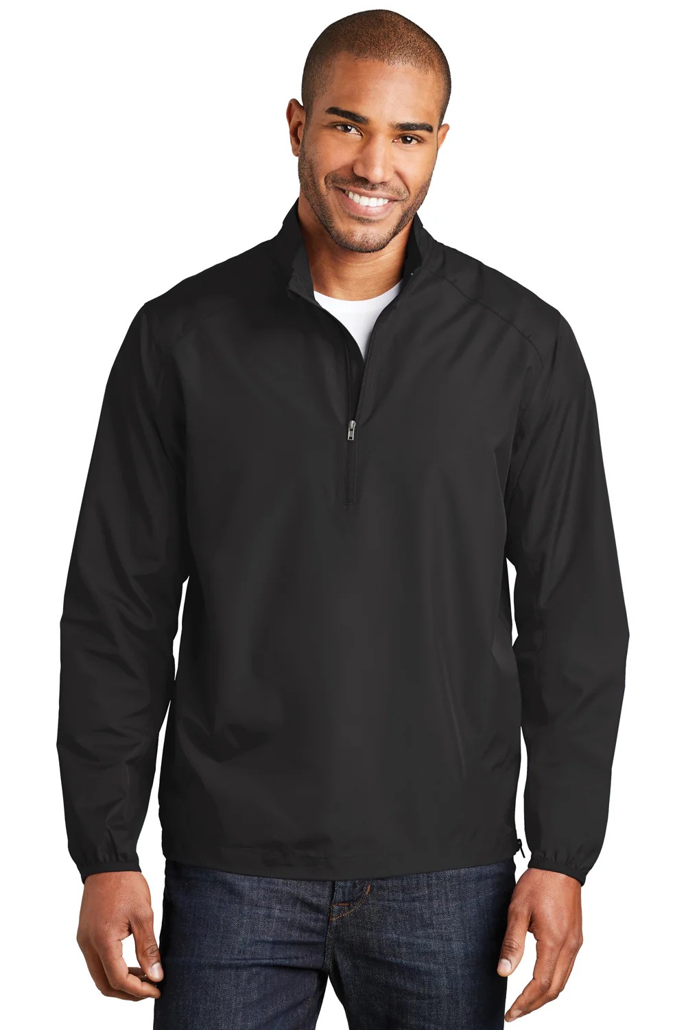 J343 - Port Authority Mens Zyphyr Wind & Water 1/4 Zip with NJFOA Logo